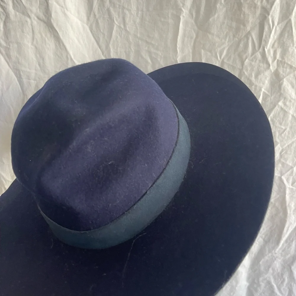 Anthropologie | Accessories | Navy Anthropologie Wool Fedora